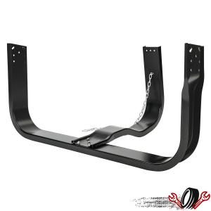 48 Inch Steel Powder Coated Semi Truck Tire Rack Spare Tire Carrier Basket Type