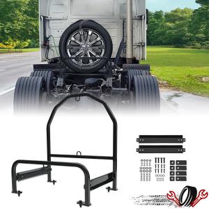 Adjustable Semi Truck Spare Tire (or Tire and Rim) Carrie Rack for Volvo & more