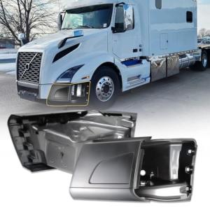 Corner Bumpers Set (without Fog Light Holes) Replacement for 2018-2023 Volvo VNL Semi Trucks Driver Left Side LHD Passenger Right Side RHD