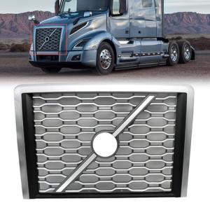 Front Hood Radiator Grille Grill Fit for 2018+ Volvo VNL Semi Trucks with Bug Screen (TR450)