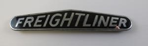 Vintage OEM Freightliner Semi Truck 12" Grill Emblem Black Enameled PHOTOS