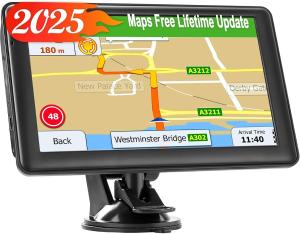 GPS Navigator for Car Truck, GPS Commercial Drivers 2025 Trucker GPS for Semi ..