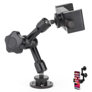 Mippko Drill Base Truck Phone Stand for 3.5~7.5 inches iPhone/HTC/LG/Nexus/Huawei/Smart Phones, Fit for Truck, Car,Van, Vehicles, 360°Adjustable Aluminum Alloy Mount