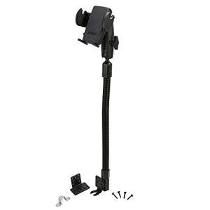 ARKON Mounts Mega Grip Car Phone Holder with Seat Rail Mount | for Cars & Trucks | Fully Adjustable | Flexible 22" Gooseneck Arm | Sturdy Seat Rail & Floor Mount | Fits iPhone, Samsung, & More