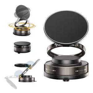 360 Vacuum Strong Magnetic Phone Holder Suction Cup Car Stand Foldable Car Mount