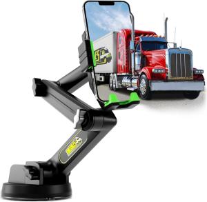 Rugged Truck Phone Mount With Strong Suction For Big Rig Vehicles