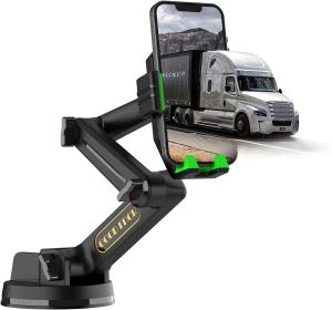 Truck Phone Holder Mount Heavy Duty for Dashboard Windshield 16.9" Long Arm Semi