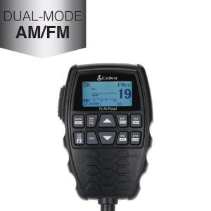 Cobra 75 All Road Wireless CB Radio - Dual-Mode AM/FM, Full 40 Channels, Bluetooth Connectivity, Digital Noise Cancellation, Waterproof, Instant Channel 9, 4-Watt Output, Easy to Operate, Black