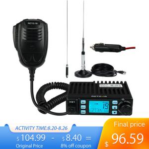 Retevis MB1 CB Radio Dual Mode AM/FM Mobile 40 Channel + MR500 CB Antenna