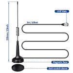 Bingfu 27MHz CB Radio Antenna PL259 & BNC Male Magnetic Base Compatible with Cobra Midland Uniden Maxon President Vehicle Car Truck Mobile Handheld CB Radio