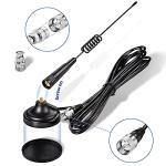 Bingfu 27MHz CB Radio Antenna PL259 & BNC Male Magnetic Base Compatible with Cobra Midland Uniden Maxon President Vehicle Car Truck Mobile Handheld CB Radio