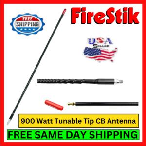 Firestik II FS4B 4 Ft 900 Watt Tunable Tip CB Antenna - FS Series - Black