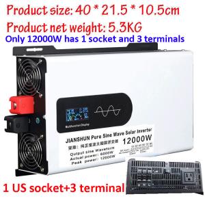 Pure Sine Wave Inverter 5000W 8000W 12000W 12V 24V 48V 72V 110V Solar Off Grid