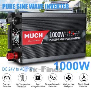 Pure Sine Wave Inverter 3000W/6000W 12V/24V DC to AC 110V 120V Home RV Off Grid