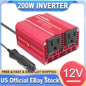 Car 200w Power Inverter Dc 12v To Ac 110v 120v Converter Usb For Vehicles