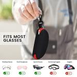 Molshine 3-Piece Hard Shell Sunglasses Case Set