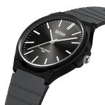 Minimalist Men's Analog Quartz Watch with Black Strap