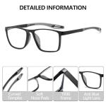 3 Pack Sporty Blue Light Blocking Reading Glasses