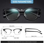 Blue Light Blocking Glasses - 2 Pack Retro Style