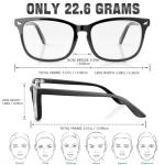 COOLOO Lightweight Blue Light Blocking Glasses
