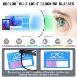 COOLOO Lightweight Blue Light Blocking Glasses