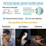 Vetoo Blue Light Blocking Square Eyeglasses