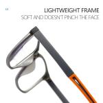 Sporty Blue Light Blocking Reading Glasses - 3 Pack