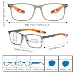 Sporty Blue Light Blocking Reading Glasses - 3 Pack
