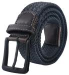 Braided Stretch Belt for Men - Black, 43