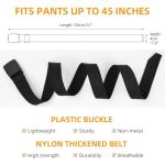 Aomig Adjustable No Holes Golf Belt for Men