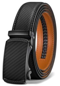 BULLIANT Men's Leather Ratchet Dress Belt