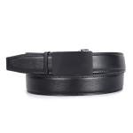 Men's Adjustable Leather Ratchet Belt - Black