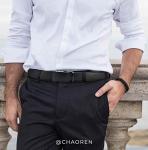 Men's Leather Ratchet Belt - Versatile & Tailorable