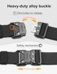 JUKMO Tactical Quick Release Nylon Belt, Black