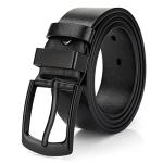 Men's Black Leather Casual and Golf Belt