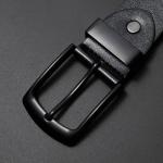 Men's Black Leather Casual and Golf Belt