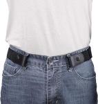 Men's Adjustable No Buckle Elastic Belt - Black