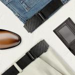 DOOPAI Men’s Adjustable Leather Ratchet Belt