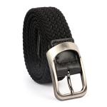 Men's Braided Elasticated Belt - Casual Black