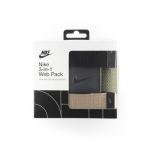 NIKE Men's 3-Pack Web Belts in Black & Khaki