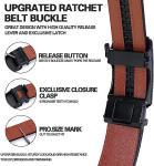DOOPAI Men’s Adjustable Leather Ratchet Belt