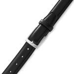 Milorde Men's Leather Dress Belt - Classic Black