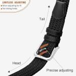 VONMELLI Stretch Braided Men's Black Golf Belt