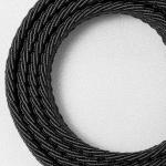 VONMELLI Stretch Braided Men's Black Golf Belt