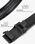 BOSTANTEN Leather Ratchet Dress Belt with Slide Buckle