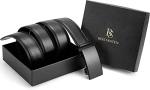 BOSTANTEN Leather Ratchet Dress Belt with Slide Buckle
