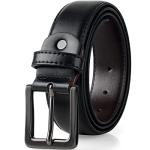 Men's Black Leather Belt - Stylish and Versatile