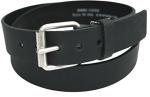 Men's Black Leather Smart Casual Belt, Size 40-44