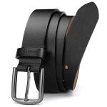 Men's Leather Belts for Casual Jeans - Oval Hole