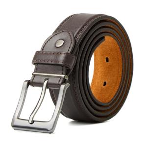 Black Leather Belt for Jeans and Work